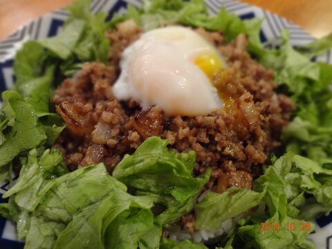 肉味噌ｄｅ大根いため入り温玉のっけ丼